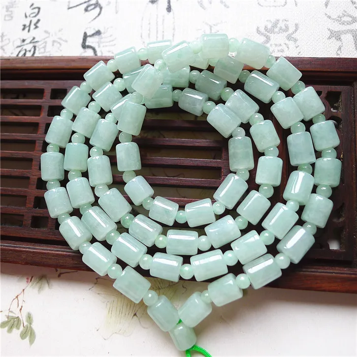 Genuine Goods Natural Jade a Mine Timber Kinds of Exquisite Lucky Jinbao Lu Tong Cai Necklace with Certificate