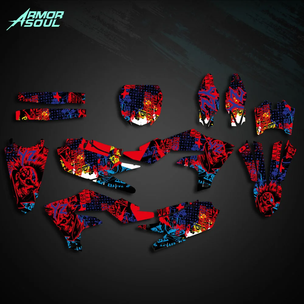 

Комплект наклеек с графикой мотоцикла Armorsoul для Yamaha YZ450F YZF450 2018-2021 2022 YZ250F YZF250 2019-2022 2023 на заказ