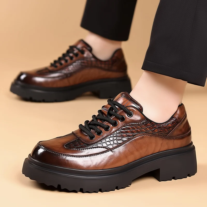 Мужские повседневные туфли на толстой подошве, Новое поступление ...