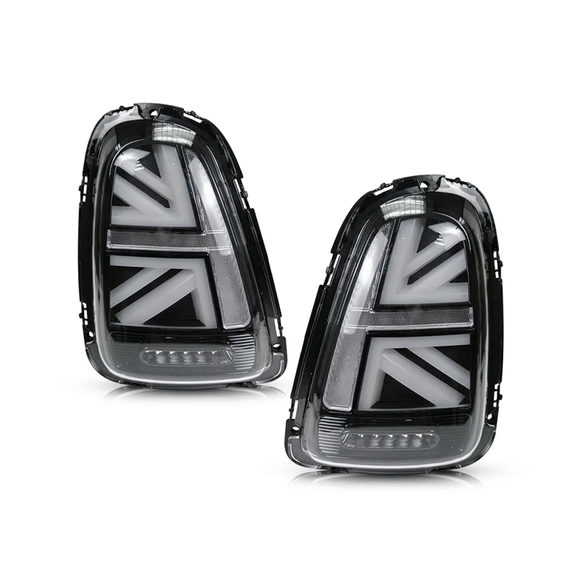 

1 Pair Car 12V LED Rear Tail Light for BMW MINI R56 R57 R58 R59 Black and White Brake Streamer Turn Signal