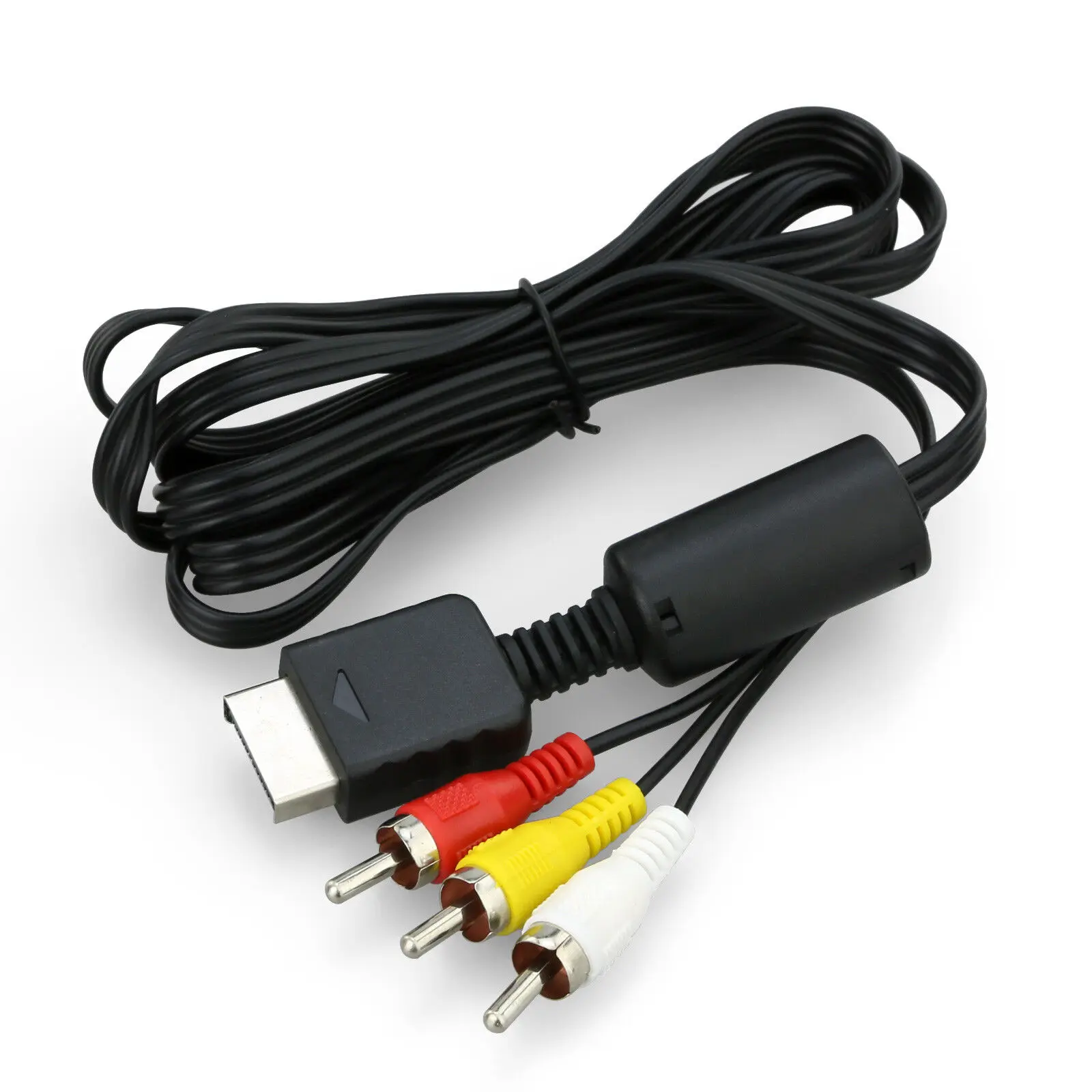 3RCA Audio Video Cable TV AV Lead Playstation 1 2 3 PS1 PS2 PS3 Console RGB Data Line Wholesale