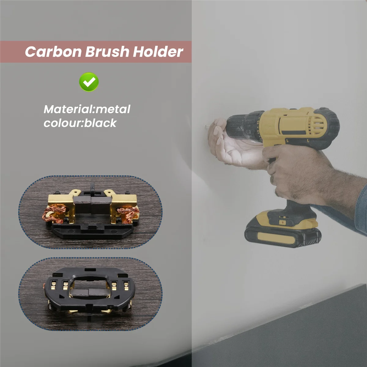 Держатель угольной щетки для аккумуляторной дрели с щетками DeWalt DCD730 DCD735 DCD780 DCD785