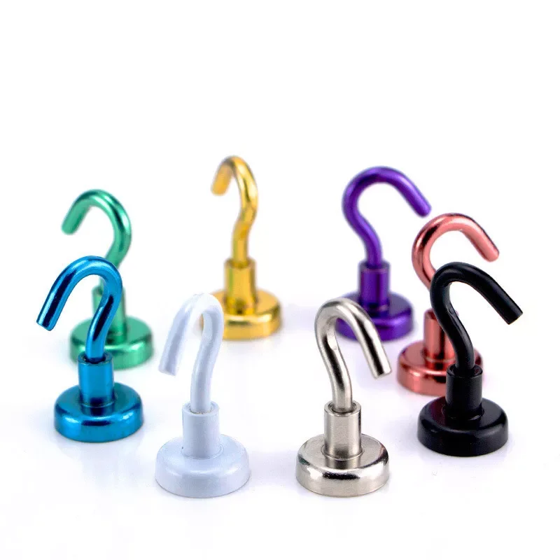

1pc Powerful Hook Super Heavy Neodymium Rare Earth Magnet Holder Refrigerator Surfaces Storage Kitchen Accessoies