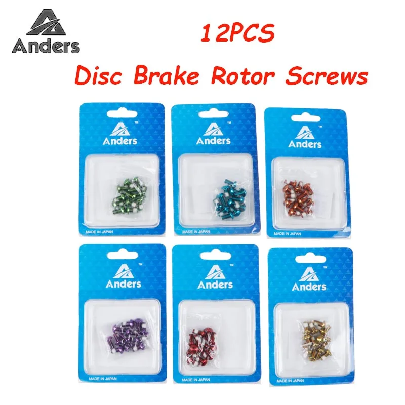 

Anders 12 Pcs Disc Brake Bolts High Quality M5*10mm Stainless Steel Rotor Screws Anti-slip Bicycle Parts Repair Tool Accessroies