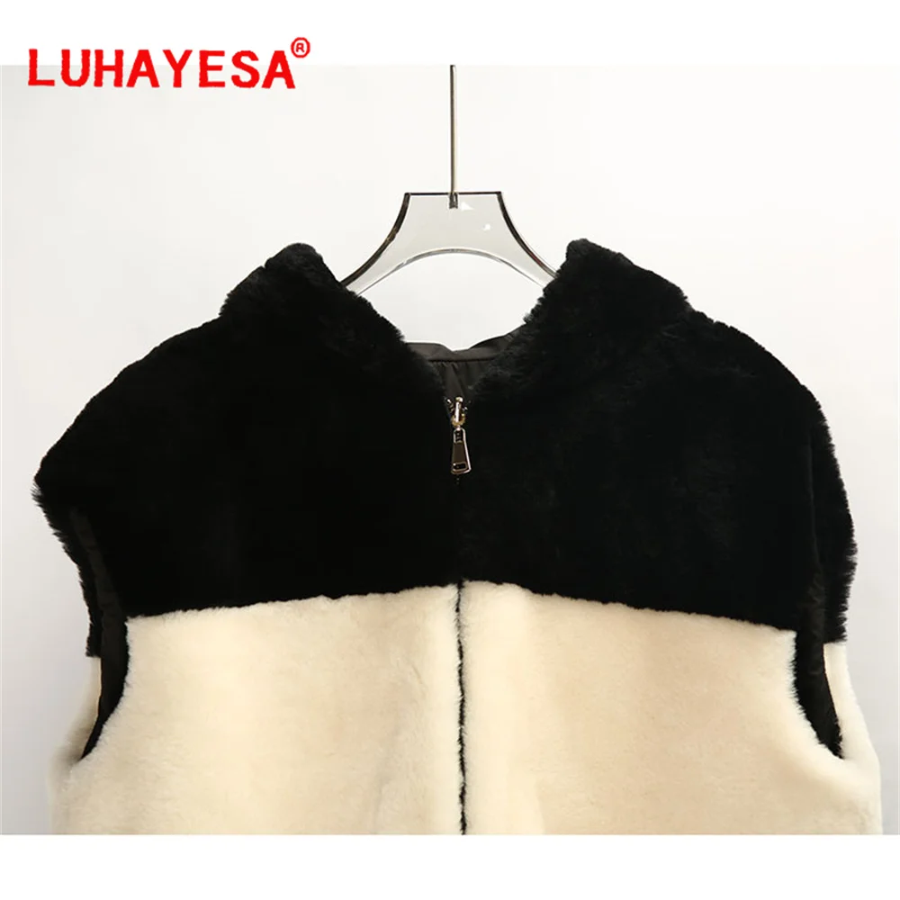 2024 Австралийский жилет из овчины с мехом мериноса ягненка женский L Vissesa новый