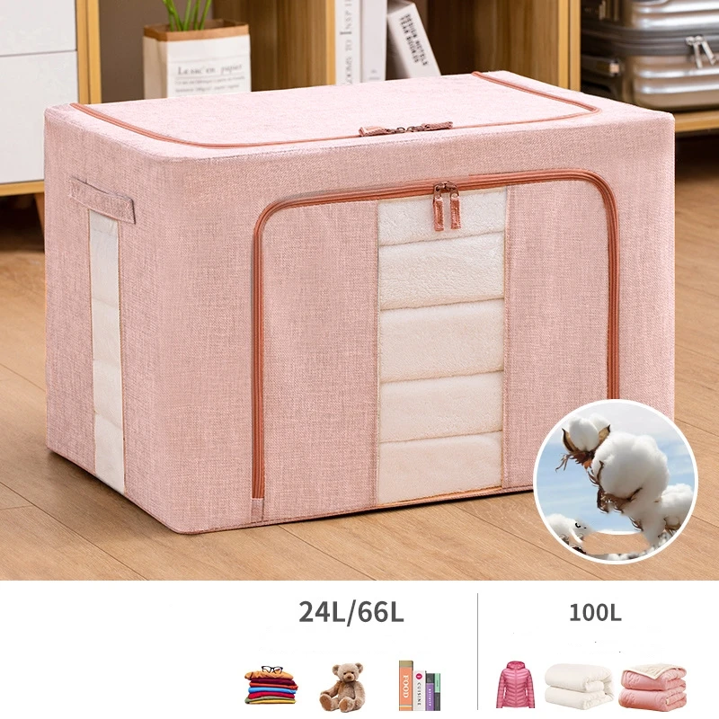 

Бытовой складной тканевый стальной каркас, влагостойкий и пыленепроницаемый большой контейнер для игрушек