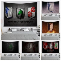 attack on titan logo hippie wall hanging tapestries wall hanging decoration household cheap hippie wall hanging
