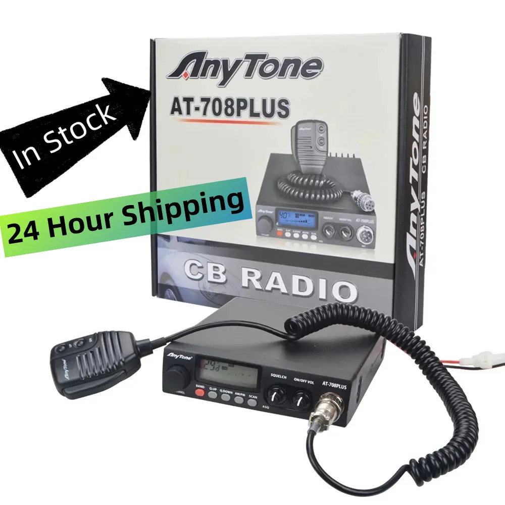 Anytone Radio AT-708 Plus 27MHz CB Station 8W 480AM-480FM 24
