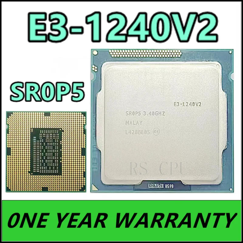 

E3-1240 v2 E3 1240v2 E3 1240 v2 E3-1240V2 SR0P5 3.4 GHz Quad-Core CPU Processor 8M 69W LGA 1155