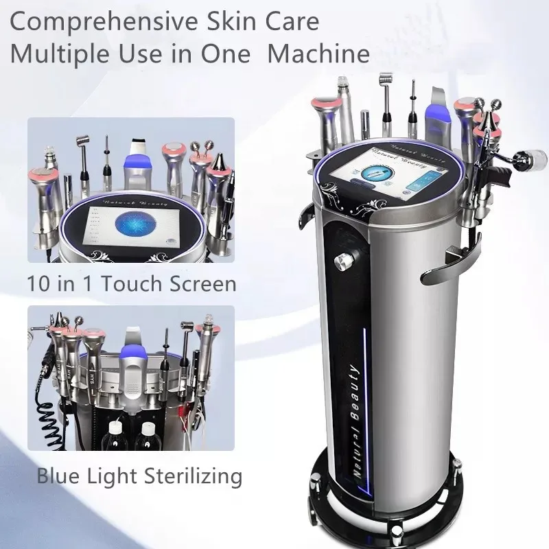 Free Shipping Multifunctional Hydro Dermabrasion Facial Oxygen Machine Skin Rejuvenation Hydra Hydrofacial Beauty Device for SPA