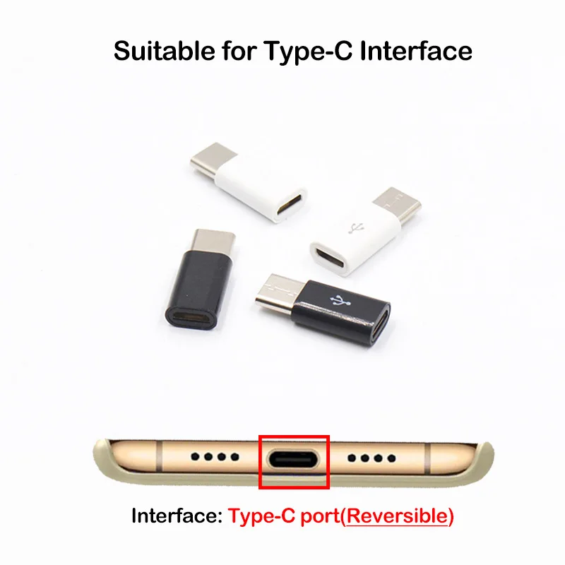 USB Type-C к Micro зарядному преобразователю для Samsung Galaxy A51 A71 A12 A22 A32 A42 A52 A72 A13 A23 A33 A53 A73 -