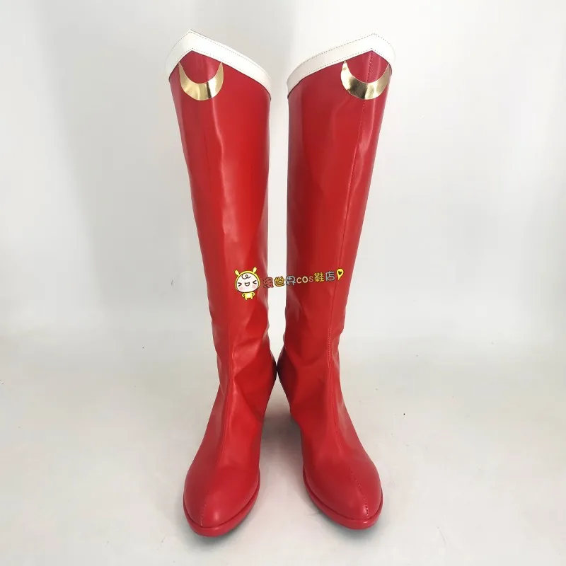 Красные сапоги в стиле аниме Сейлор Мун Цукино Усаги обувь для косплея