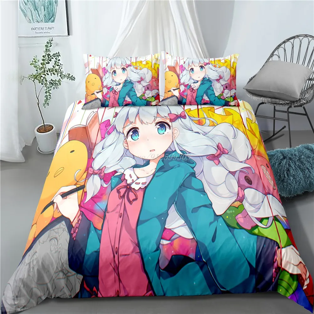 

Teacher Erromanga2 Izumi Sagiri Bedding Set 3D Print Japan Anime Duvet Cover Cartoon For Bedroom Bed Cover Set Pillowcase