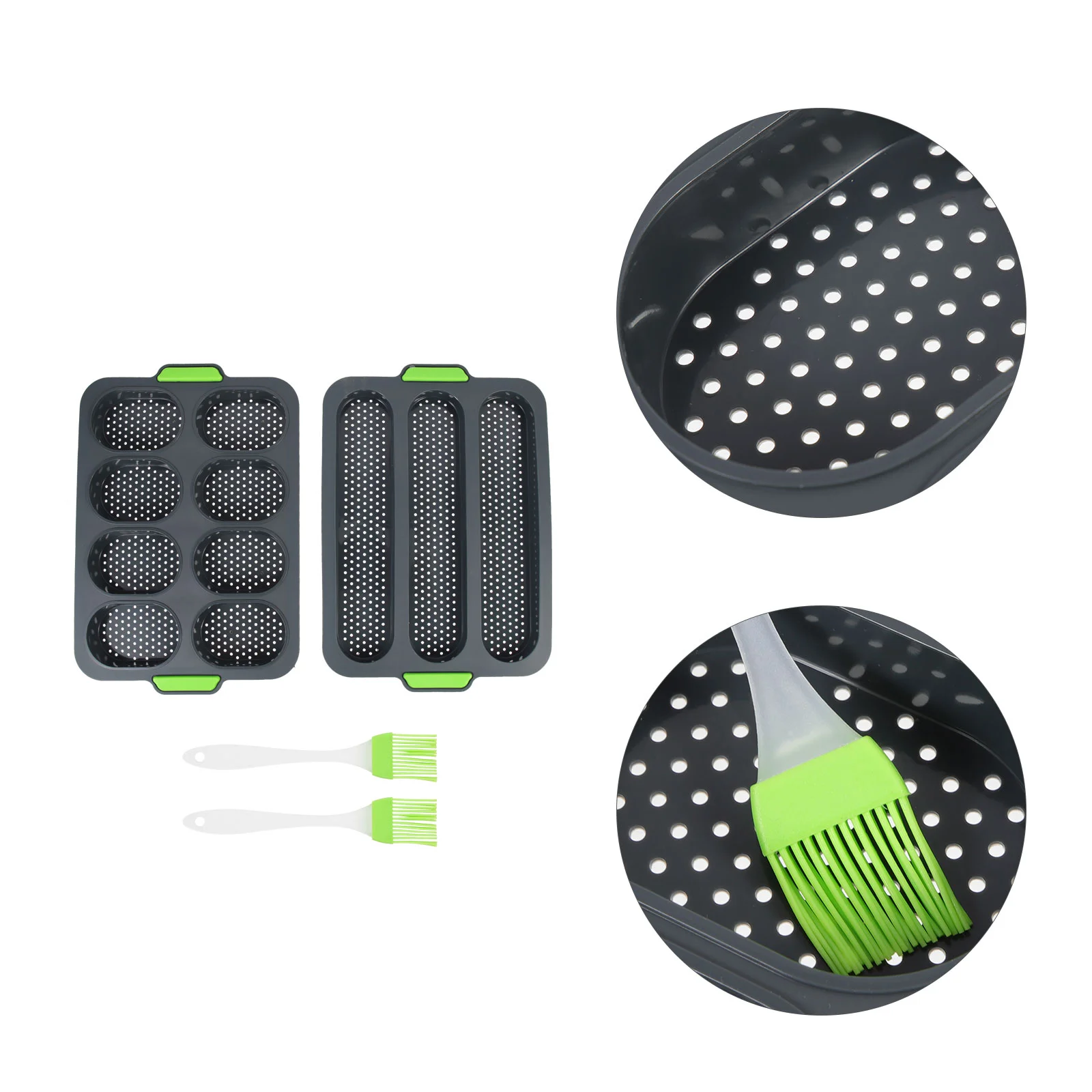 

1 Set French Bread Pan Loaf Bread Pan Silicone Bread Mold Loaf Baking Mold for Baking