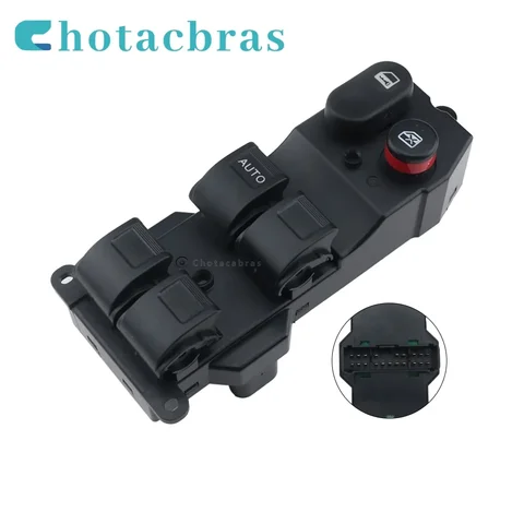 Автомобильные аксессуары, главный переключатель управления стеклоподъемником для Honda Jazz 2003, 2004, 2005, 2006, 2007, 2008, 35750-SAA-G12
