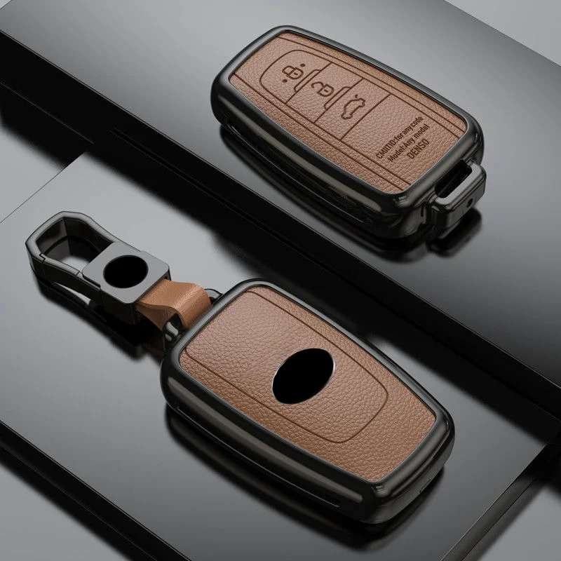 Чехол для автомобильного ключа брелок Toyota Auris Avensis Aygo Crown Corolla Prius Camry CHR RAV4 Altis Land