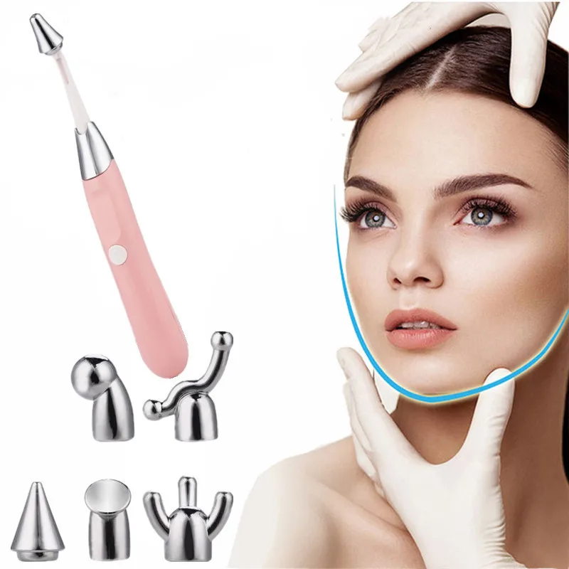 

Beauty Bar Electric 6 In 1 Nose Face Body Eye Facial Skin Lifting Tightening Body Massage Stick Tool Face Lifting CN(Origin)