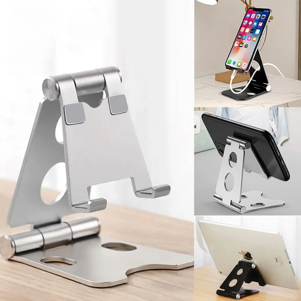 

Tablet Stand Adjustable,Aluminum Desktop Stand Holder Dock Compatible 4-13 Inch Tablet for IPad 7.9 9.7 10.5 11 Phone Holder