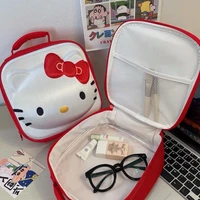 kawaii sanrios storage bag hellokittys cartoon cute handbag anime large capacity portable travel cosmetic bag girl birthday gift