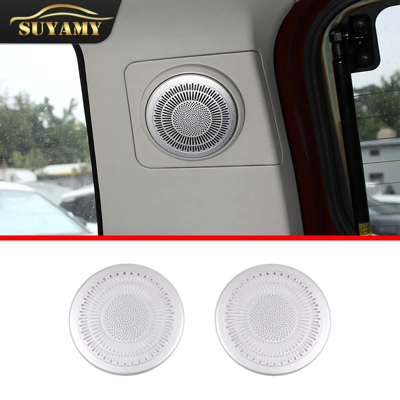 

2Pcs Stainless Steel Car Trunk Audio Speaker Protection Grille For Toyota FJ Cruiser 2007-21 Auto Modeling Interior Accessories