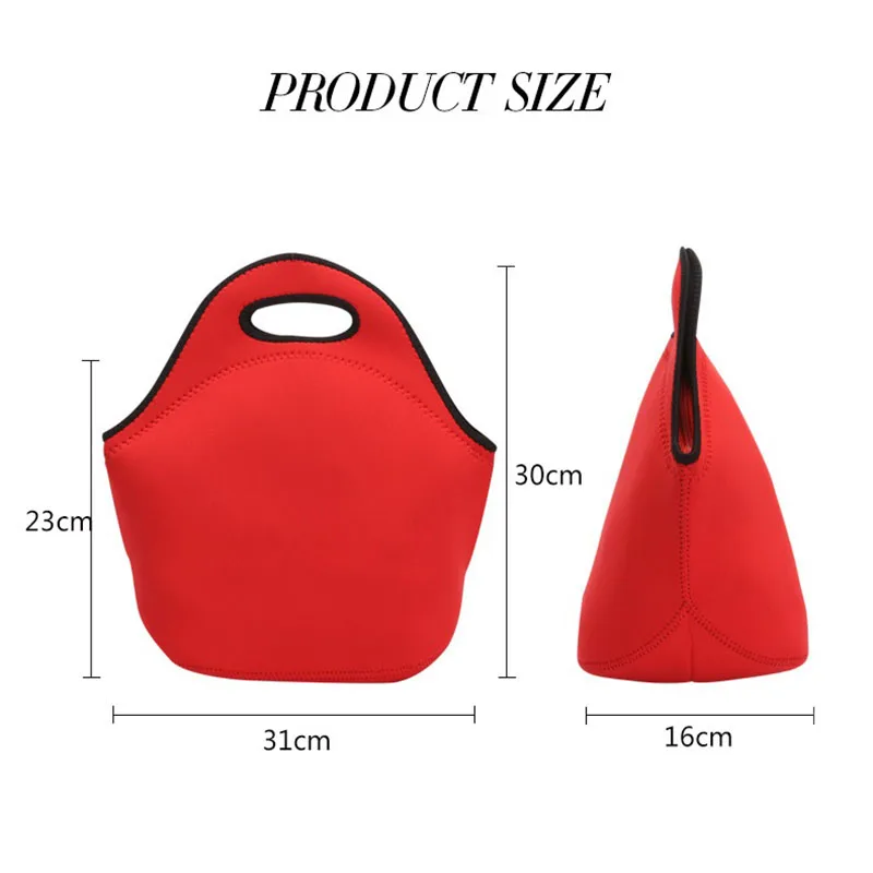 Сумка для ланча с цифровой печатью утолщенная изоляция материал дайвинга сумка