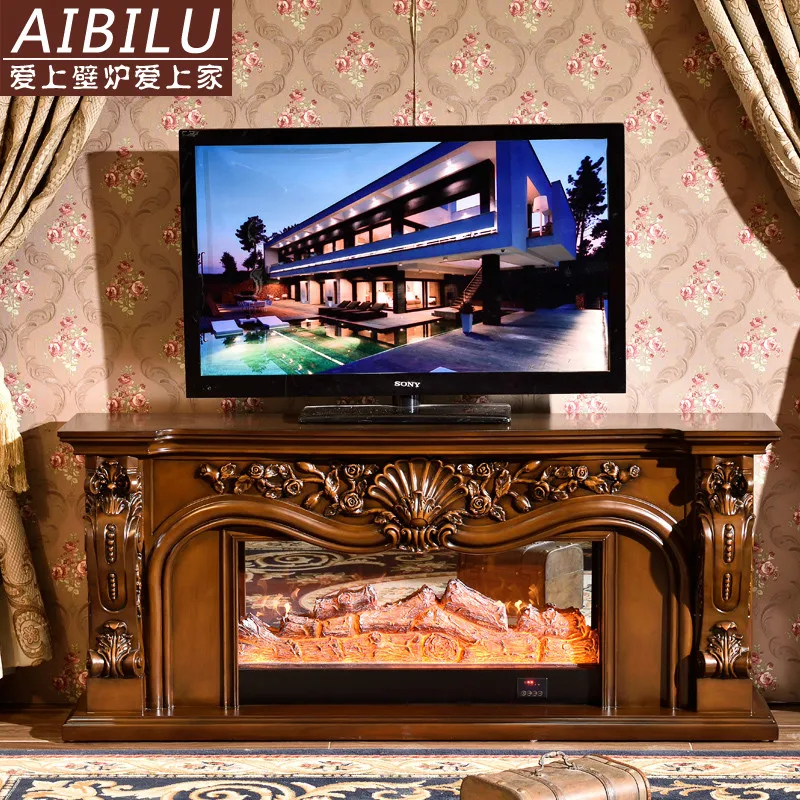 Европейский камин американская деревенская каминная декоративный шкаф из