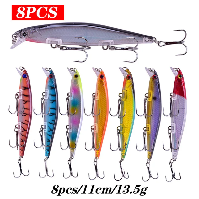 

Fishing Lure Set Minnow Sinking Hard Bait Swing Crankbait Crazy Wobblers Tackle Artificial Bionic Crank Lures Kit