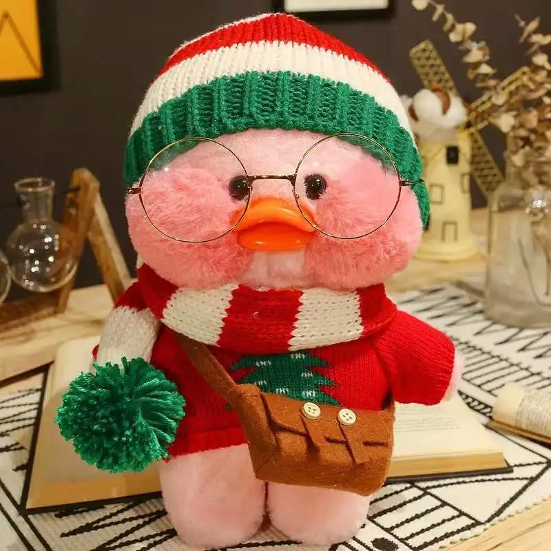 

LaLafanfan Duck Yellow Duck Plush Dolls Toys 30CM Web Celebrity Stuffed Girl Heart Dolls Birthday Gifts