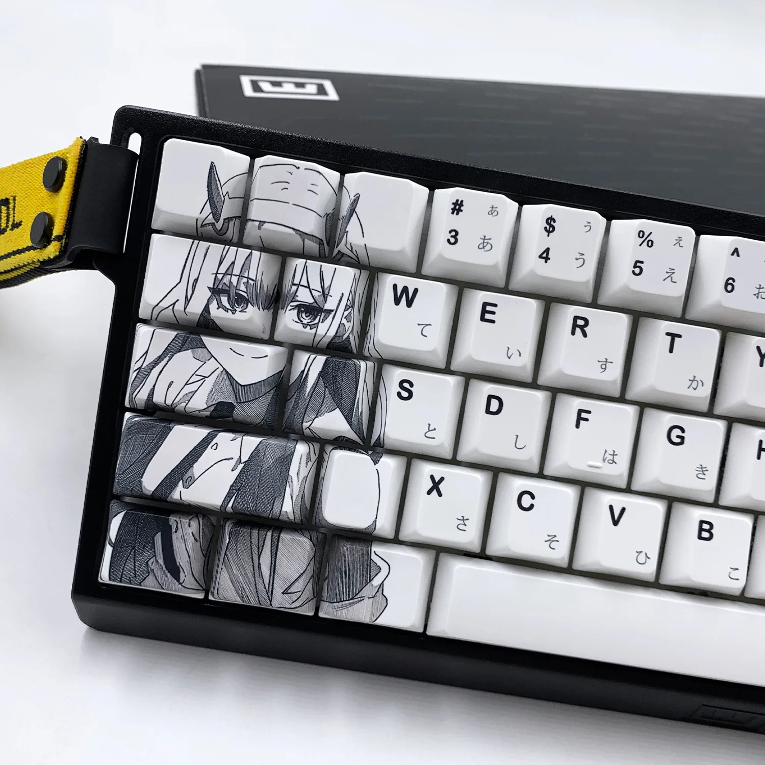 Funblocks DARLING in the FRANXX Zero Two 131 Keycaps PBT