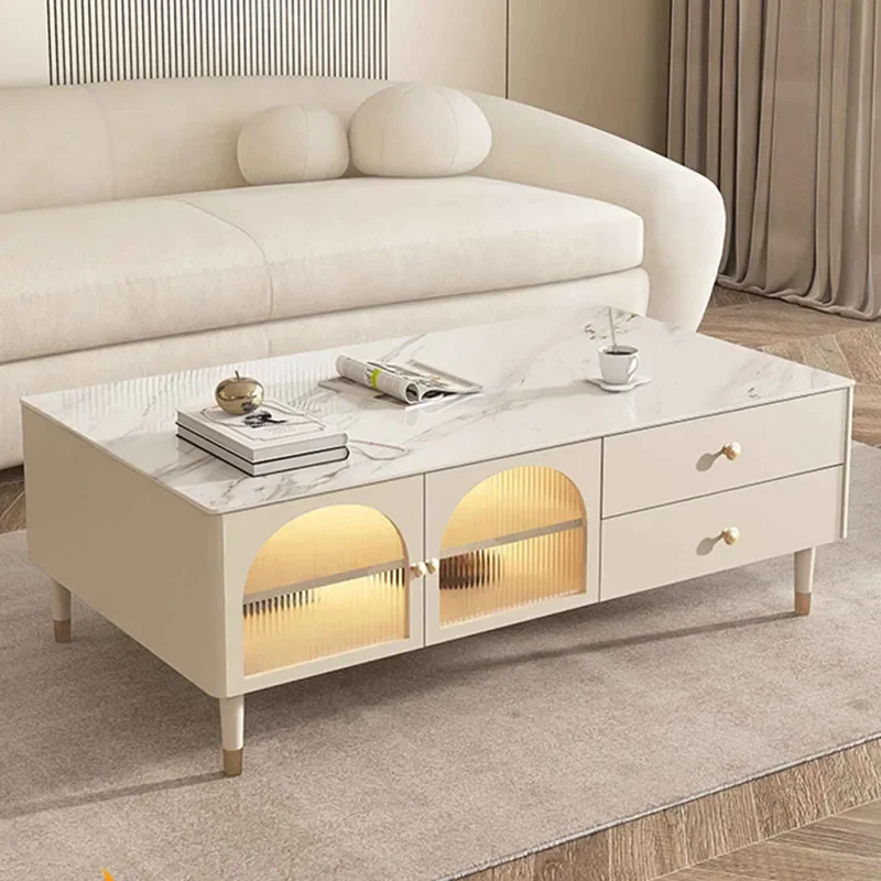 

Storage Japanese Coffee Tables Glass Luxury Bedroom Nordic Minimalist Living Room Coffee Tables Kitchen Meuble Hall Furniture