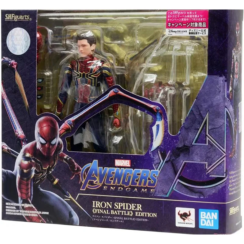 

100% Original Bandai S.H.Figuarts SHF Iron Spider FINAL BATTLE EDITION Avengers Endgame In Stock Anime Collection Figures Model