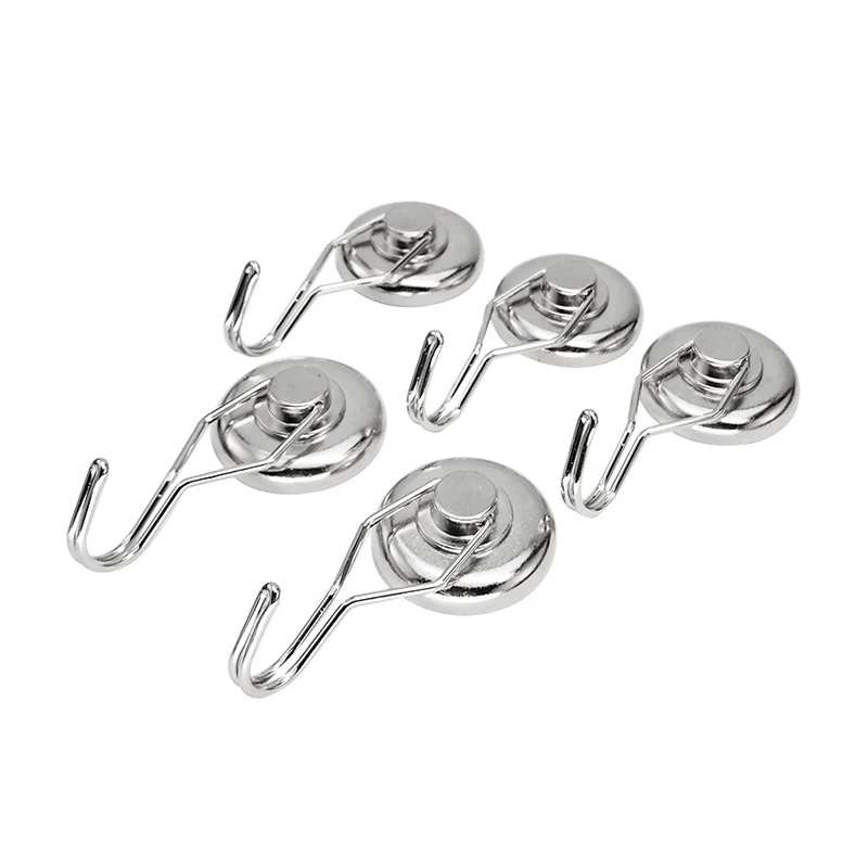 

Swivel Swing Magnetic Hooks Super Strong Neodymium Magnet Heavy Duty Rotating Swivel Style Magnet Hook For Refrigerator Locker