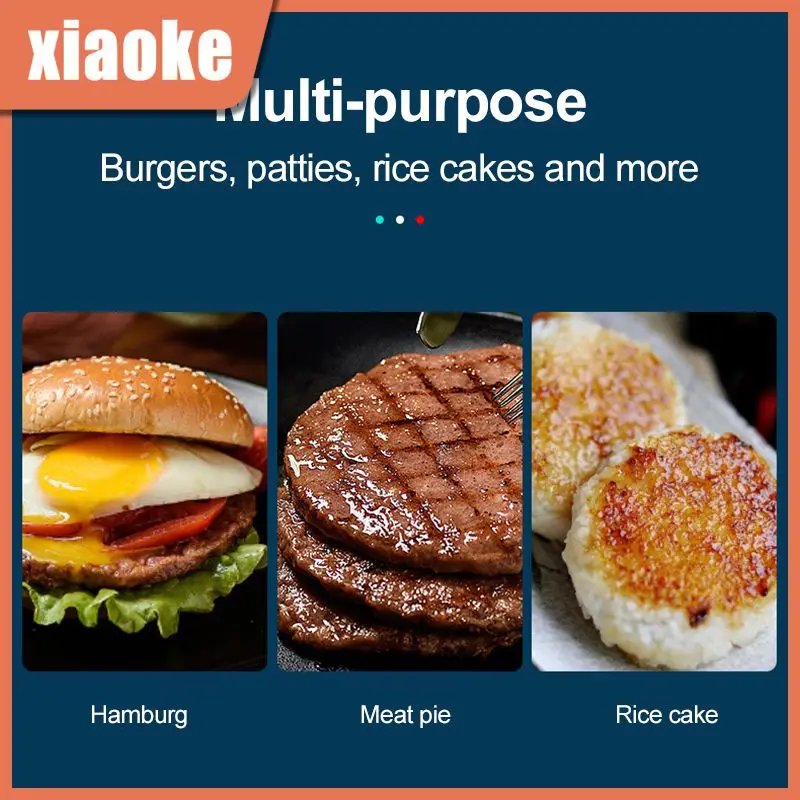 

304 Stainless Steel Hamburger Die 5 Inch Meat Patties Mold Food Grade Stainless Steel Burger Press Kitchen Baking Accesssories