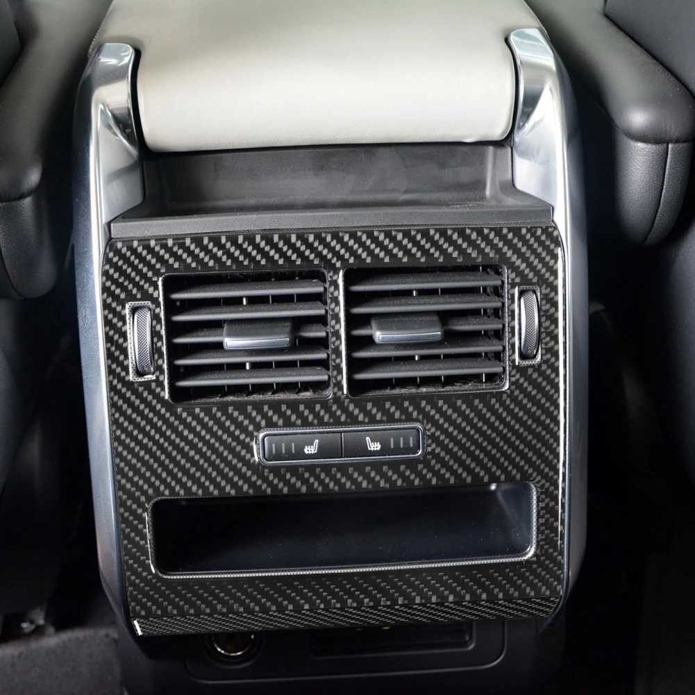 

Car Stickers Rear Air Vent Interior Mouldings Carbon Fibre Decorative Strip Accessories For Land Range Rover Sport 2014-2017