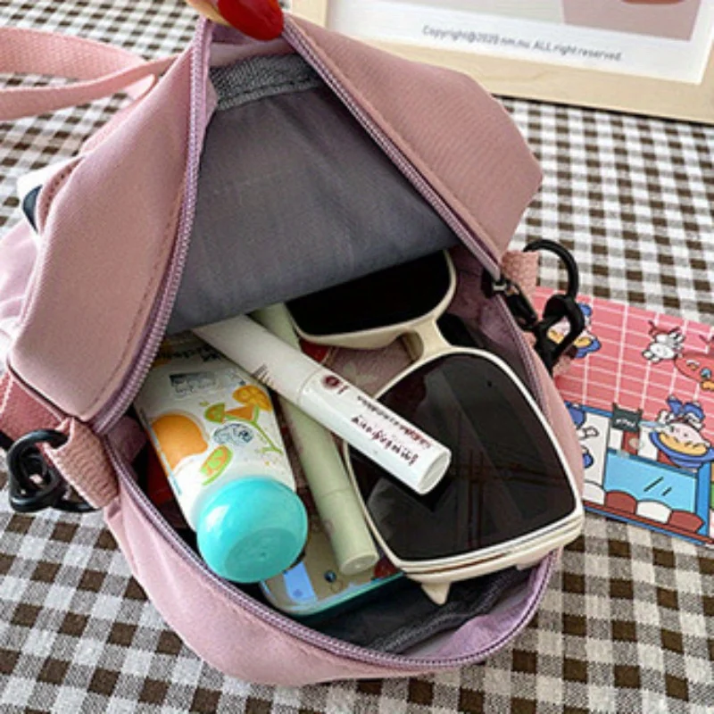 Модная нейлоновая сумка через плечо с коровьим принтом для женщин-милый