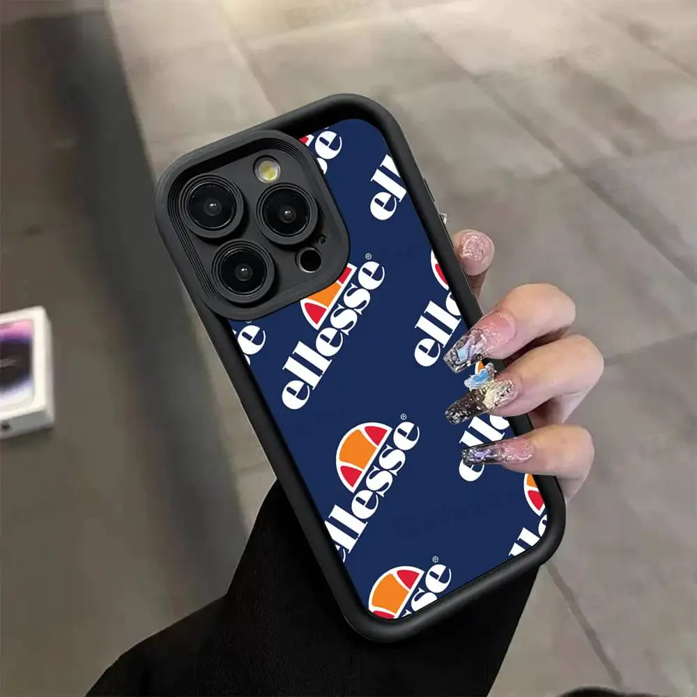 Модный чехол для телефона E-ellesseS для iPhone 17 16 15 14 13 12 11 Pro Max Mini Plus, мягкая задняя крышка из ТПУ (art.: 3920db9b2cded) - 3920db9b2cded