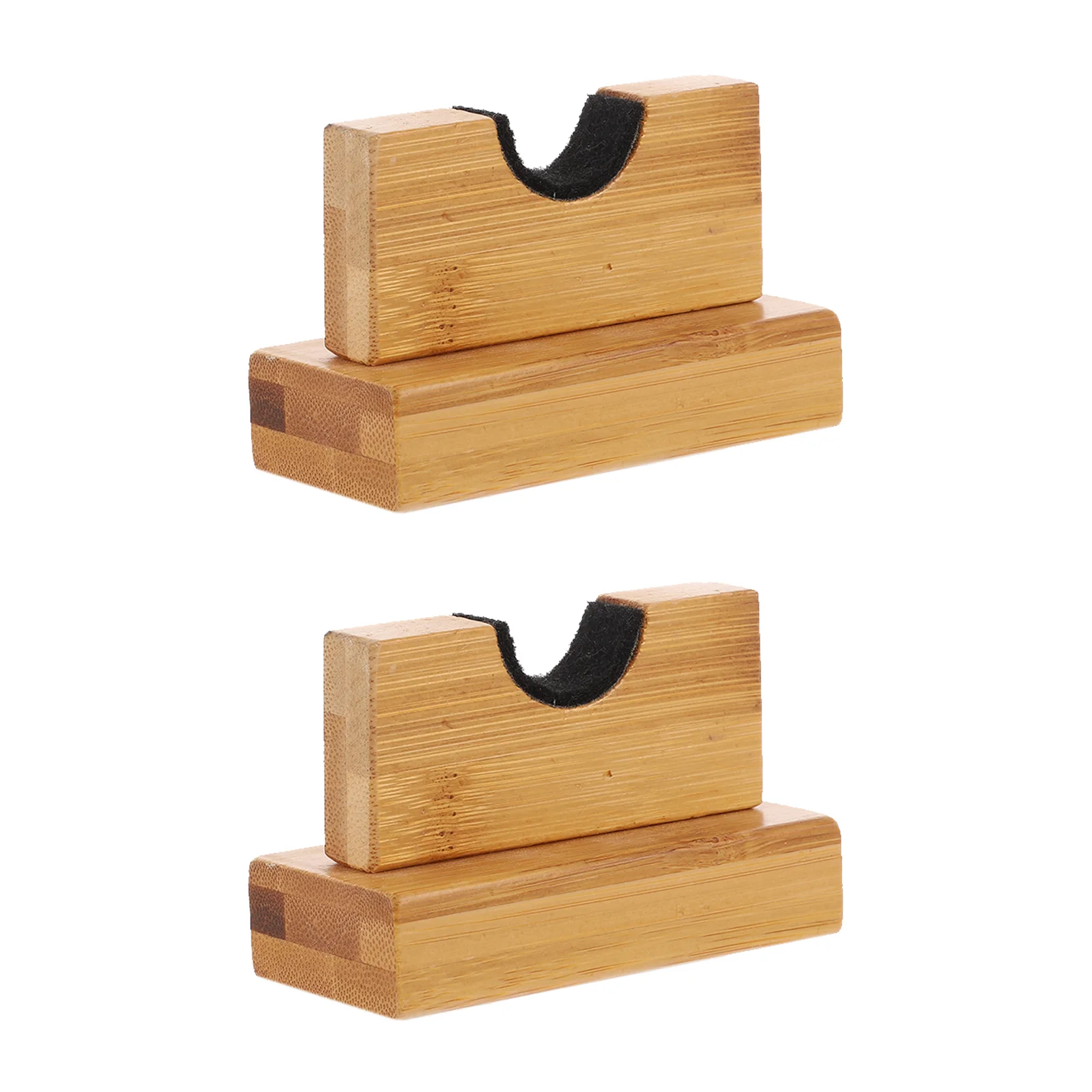 

1 Pair Wooden Baseball Bat Display Hanger Horizontal Direction Desktop Holder
