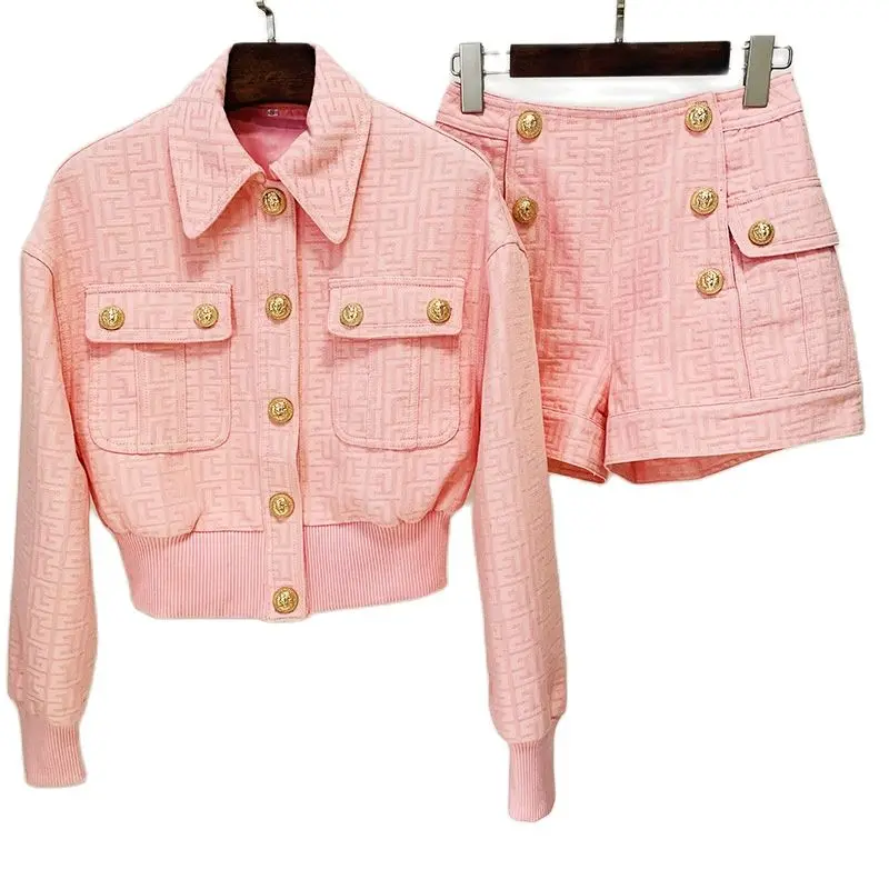 Fashion designer Presbyopic Maze Series Suit Jacket Lion  Slim Plus Size Women's Clothing Waist Pant