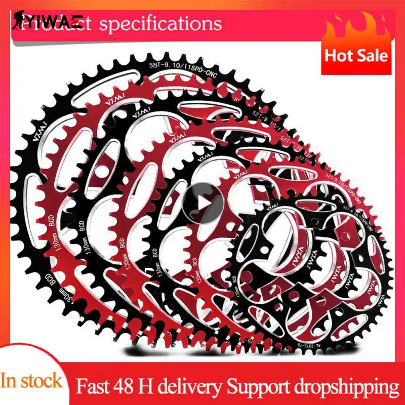 

VXM Bicycle Chain Disc Crank Wheel 110BCD 130BCD 50/52/54/56/58/60T Bicycle Crank Teeth 8/9/10/11-Speed Toothed Disc Single