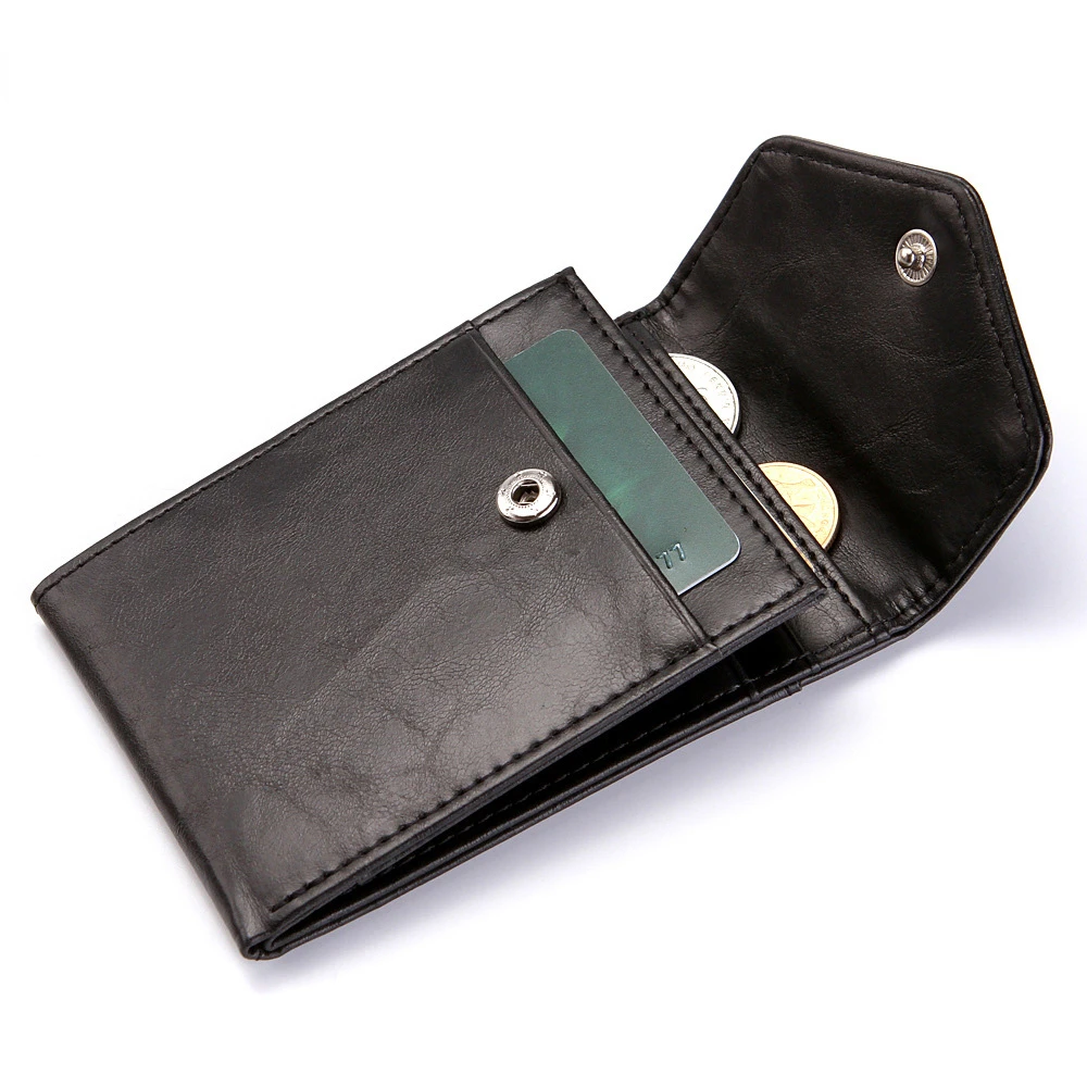 

Men Leather Fashion Brand Wallet Vintage Short Thin Male Purses Casual Money Bag High Quality Credit Card Holder Wallets