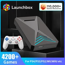 Launchbox 2T Retro Gaming Hard Drive Disk Game Console for PS4/PS3/PS2/WiiU/Wii/N64/DC/SS/PS1 for Win PC/Laptop With PC/3D Games