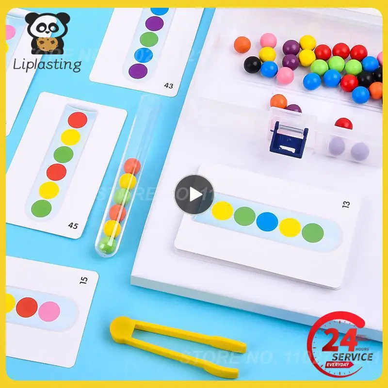 

Clip Beads Test Tube Toy Children Logic Concentration Fine Motor Training Game Montessori Teaching Aids Educational Toy For Kids