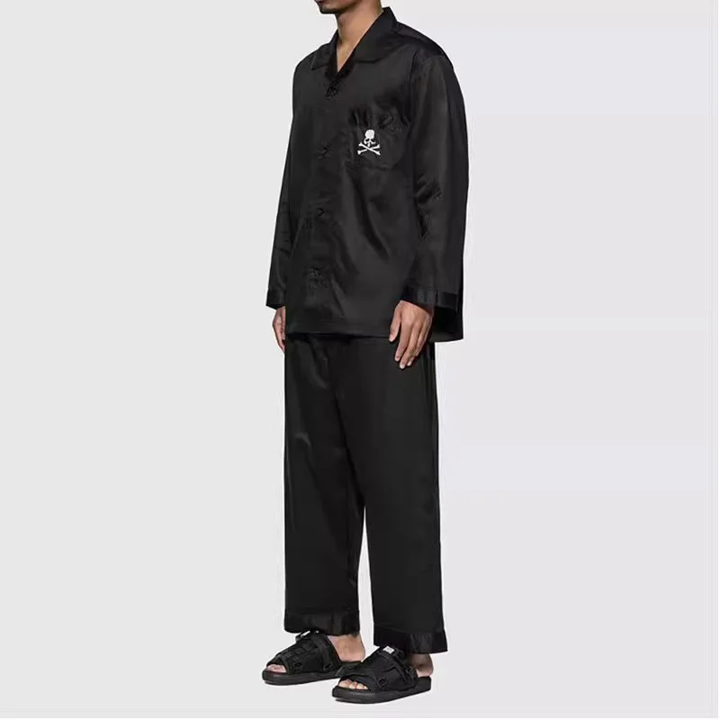 

Mastermind Japan Pajamas 20ss Summer Ice-sensitive Tribute Satin Skull Pajamas Pajama Pants MMJ Home Wear
