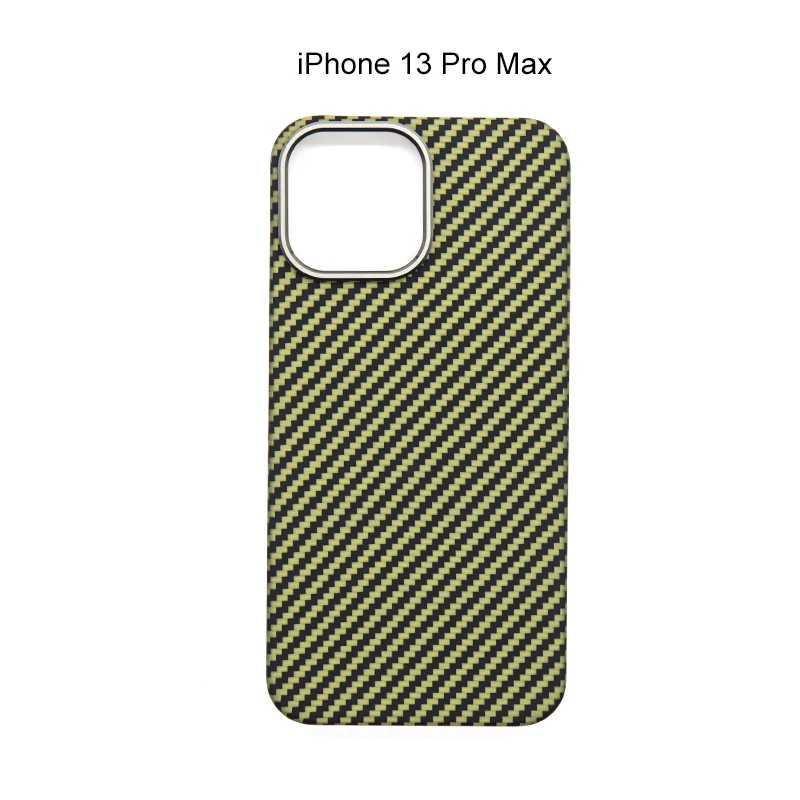 

Phone shell iPhone13 Pro Max carbon fiber yellow matte lens protection thin anti -splattered iPhone13 promax cover carbon fiber