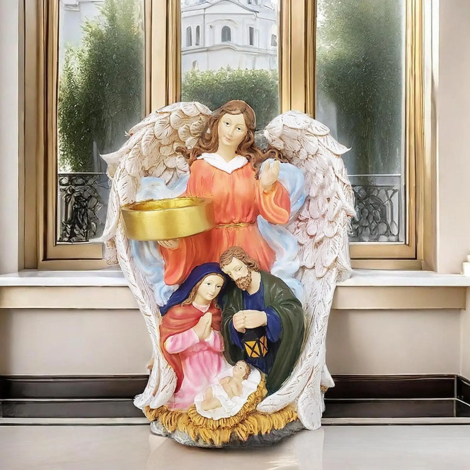 Дева Мария и технические искусства искусство фотостатуя для стола полки