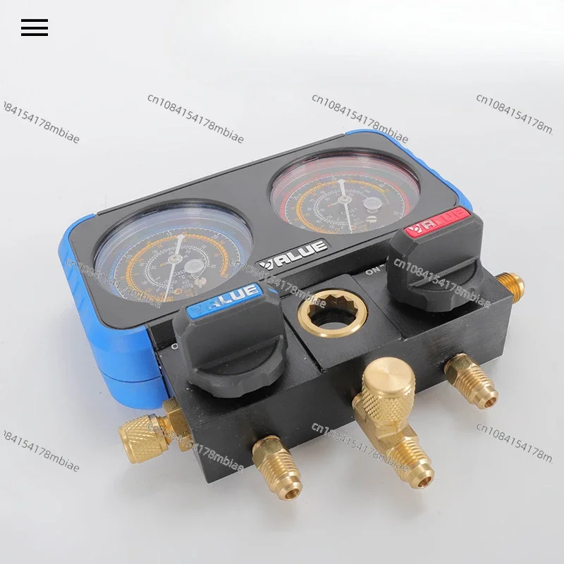 R22r410R134a Автомобильный манометр для хладагента и снегоочистителя с двойным
