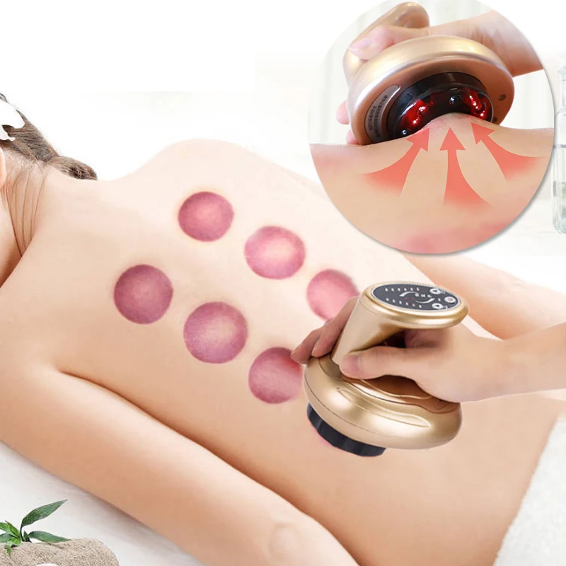 

Electric Vacuum Cupping Heat Slimming Massage Cup Wireless Magnet Therapy Cans Anti Cellulite Gua Sha Tool Scraping Device
