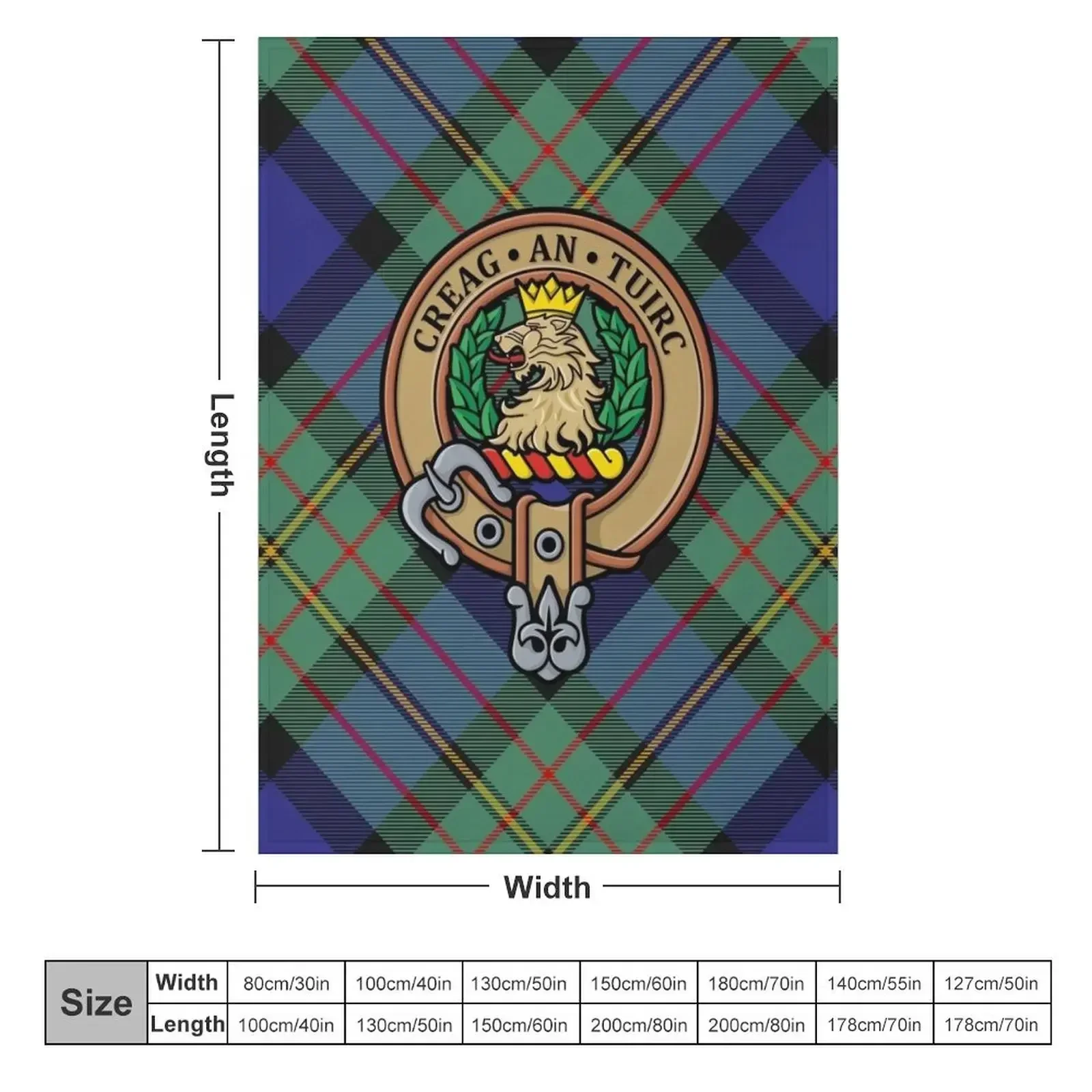 Одеяло Clan MacLaren Crest декоративные одеяла для косплея в стиле аниме диванов