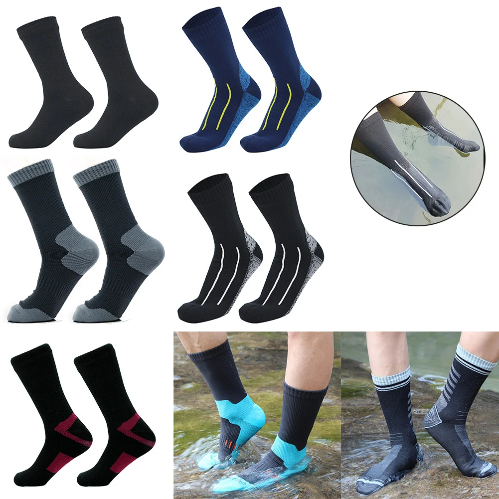 New Socks Waterproof Breathable Outdoor Waterproof Hiking Wading Camping Winter Skiing Sock Riding Snow Warm Waterproof Socks