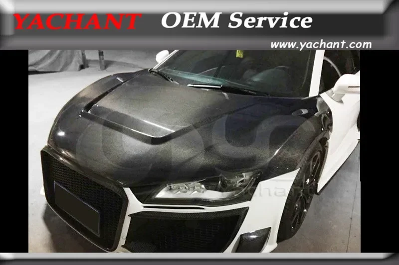 Автомобильный Стайлинг автомобильные аксессуары передний капот из углеродного